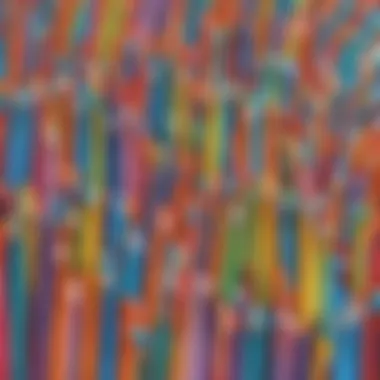 Colorful toothbrushes for kids