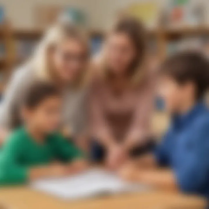 QTS educator fostering interactive learning environment