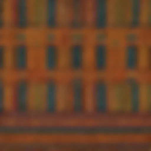 Intricate African Themed Textile Weaving
