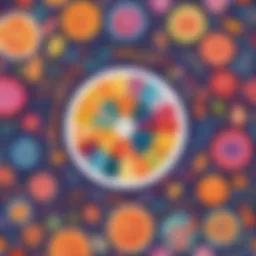 Artistic expression through colors and shapes