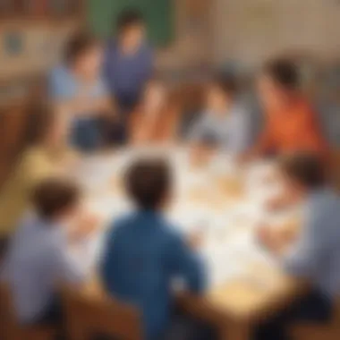 Children Brainstorming Debate Ideas Children brainstorming ideas for their debate arguments