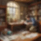 Creative scavenger hunt setup with intriguing clues