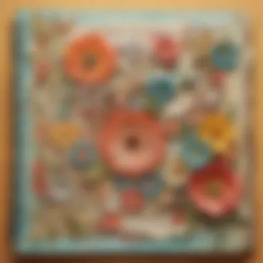 Diverse Themes in Scrapbooking Colorful scrapbook pages showcasing various themes
