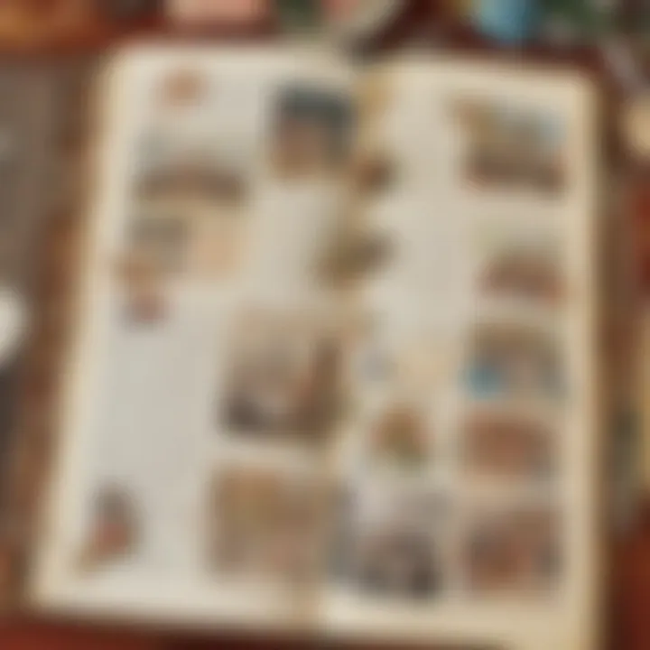 A completed scrapbook filled with memories