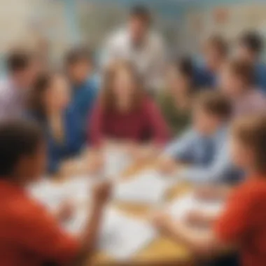A collaborative meeting between educators and policymakers
