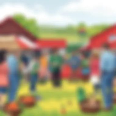 A community gathering to celebrate local farming