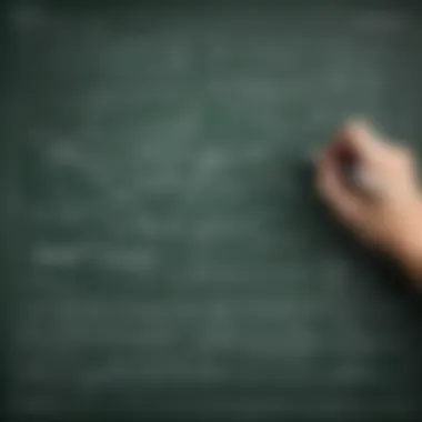 Algebraic Strategies in Football Analysis Chalkboard illustrating football strategies with algebraic equations