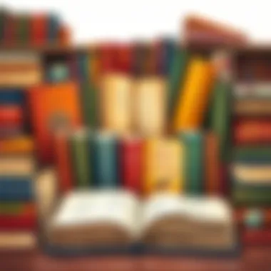 A culturally diverse array of books showcasing different languages and their descriptive styles