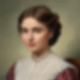 Portrait of Helen Keller in her youth