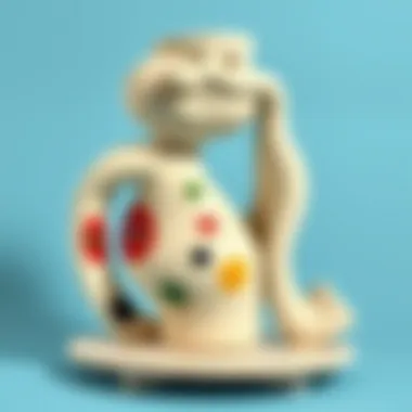 An iconic ceramic piece illustrating Picasso's innovative approach to material and form.