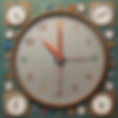 Activity involving analog clocks and mathematical exercises