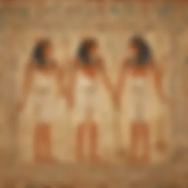 An ancient Egyptian tomb featuring exquisite wall paintings