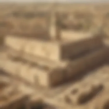 An ancient representation of the temple, highlighting its architectural significance in biblical times.