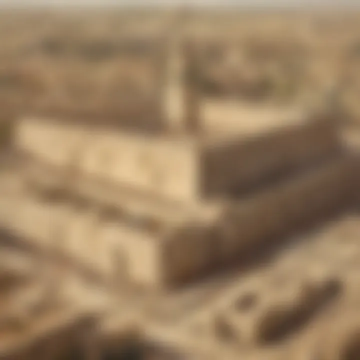 An ancient representation of the temple, highlighting its architectural significance in biblical times.