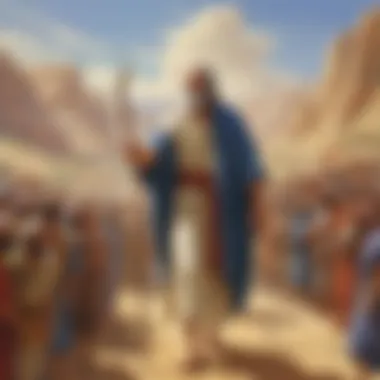 Moses leading the Israelites