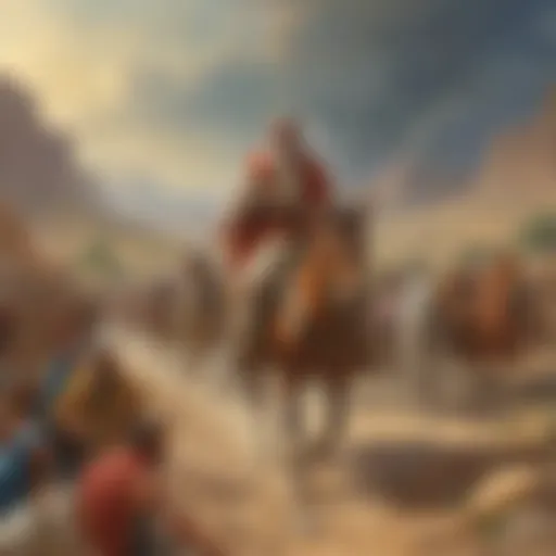 A depiction of Saul on his journey to Damascus