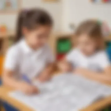 Integrating Colouring Sheets into Educational Environments An educational setting where colouring sheets are integrated into learning