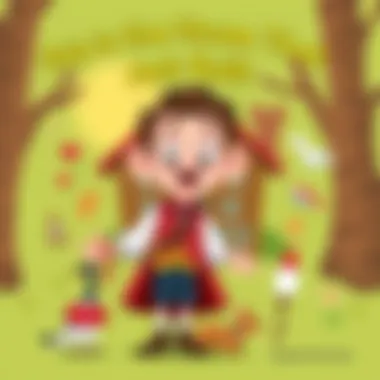 Visual representation of Jack with various elements of the poem