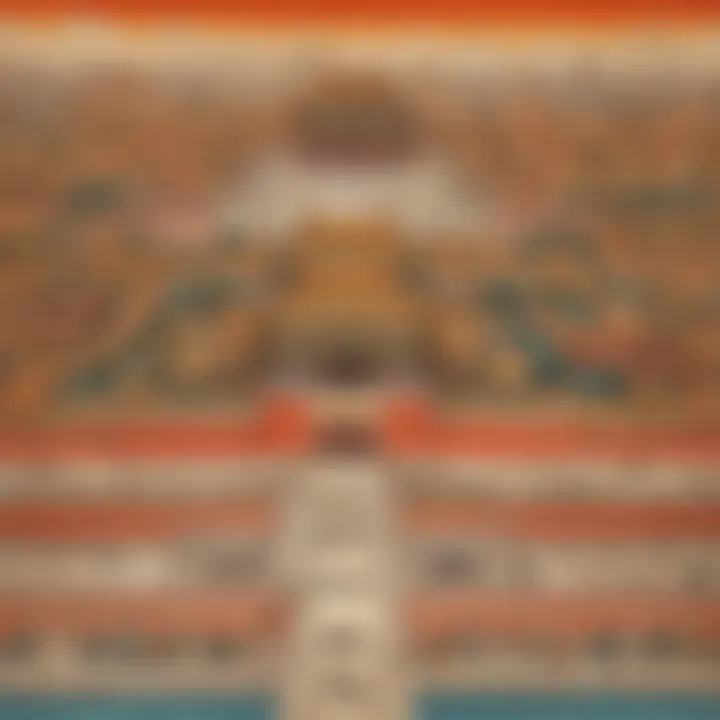 An illustration of the Forbidden City, representing imperial governance.