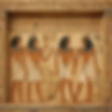 Tomb Paintings Depicting Hieroglyphic Stories