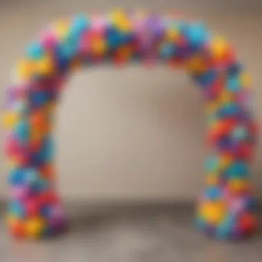 Colorful Balloon Arch for Entrance
