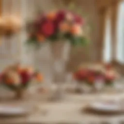 Exquisite Table Setting with Floral Centerpiece