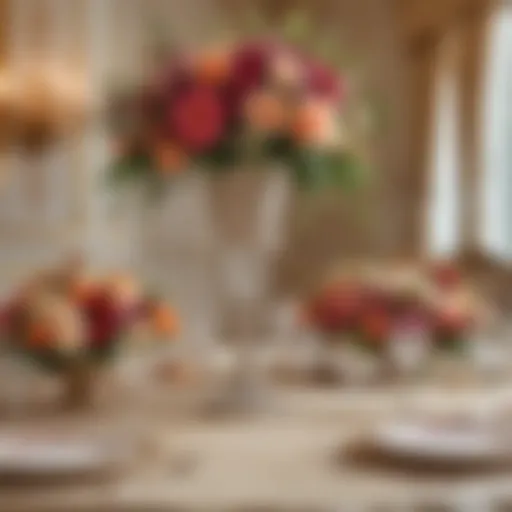 Exquisite Table Setting with Floral Centerpiece