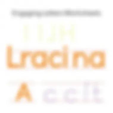 Colorful tracing letters worksheet for preschoolers