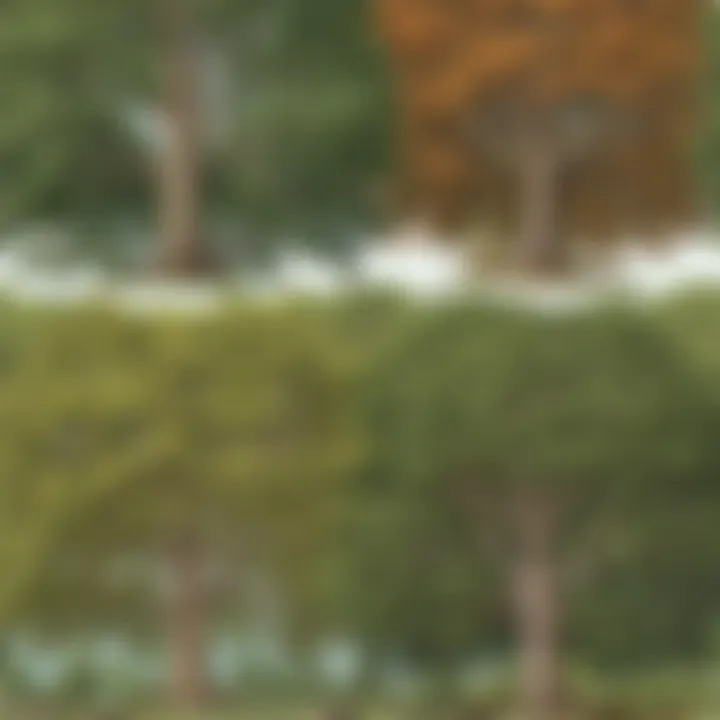 Comparing tree features side by side
