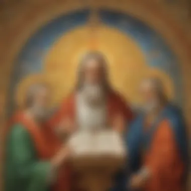 Illustration depicting the Trinity concept in Christianity