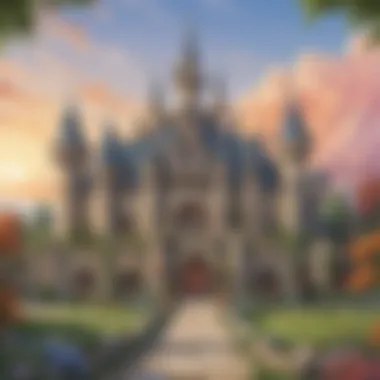 Majestic Pony Castle Coloring