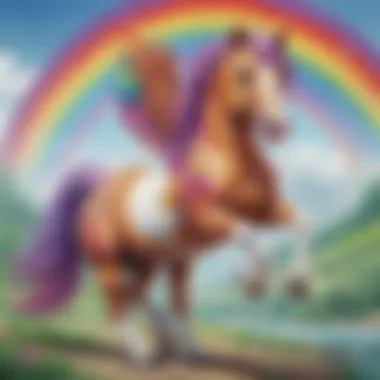 Sparkling Rainbow Pony Artwork