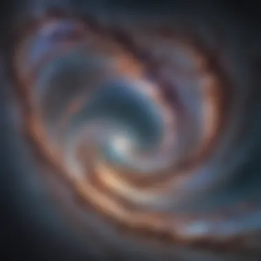 Visually stunning depiction of the Milky Way galaxy with its swirling arms