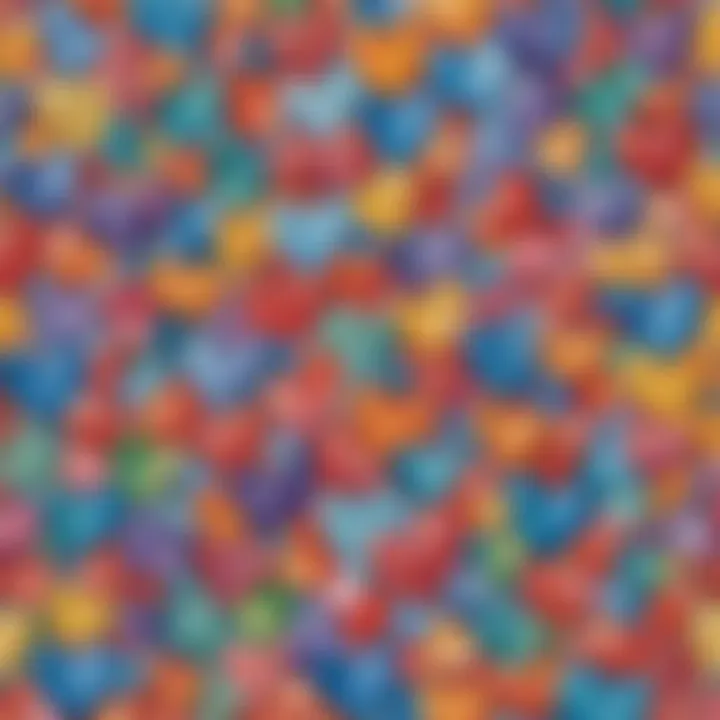 Mosaic of different colored hearts representing acceptance and inclusivity