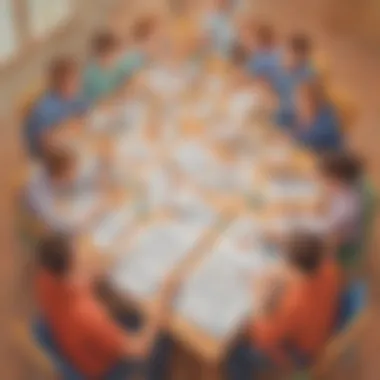 Division in Problem-Solving Illustration depicting division in problem-solving