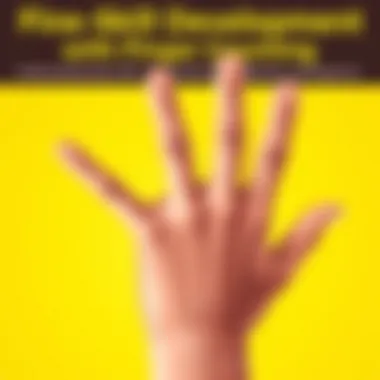 Visual representation of fine motor skill development through finger counting exercises.