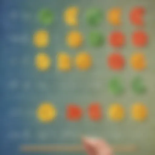 Visual representation of adding fractions with like denominators