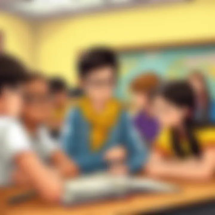 Students Engaged in History Learning Classroom learning about history