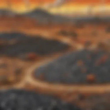 A graphic representation of non-renewable resources like oil, coal, and natural gas.