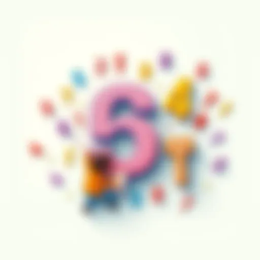 Illustration depicting the concept of number stories in education