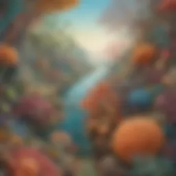 Microscopic Organism in Natural Habitat