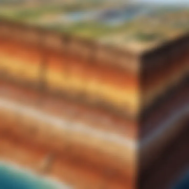 Illustration depicting Earth's lithosphere layers