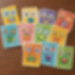 Colorful flashcards showcasing sight words for early learners