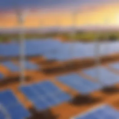 Exploring Renewable Resources An illustration depicting various renewable resources such as solar panels and wind turbines.