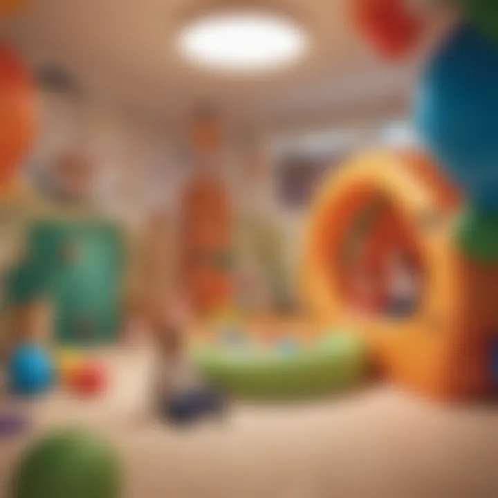 Children engaged in imaginative play within a soft play zone, showcasing creativity.