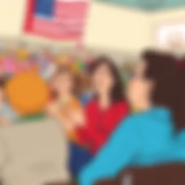 Supportive Parents at a Sports Event Parents cheering for their kids during a sports event