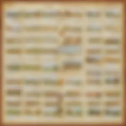 A visual representation of the German calendar months