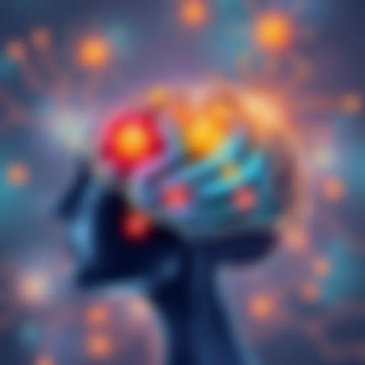 Neurotransmitter Activity in ADHD Treatment A brain illustration showing neurotransmitter activity