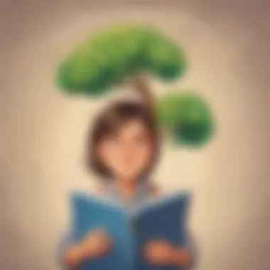 Illustration symbolizing a student embracing a growth mindset