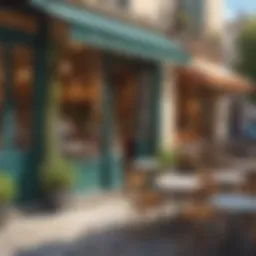 Elegant French Cafe Scene